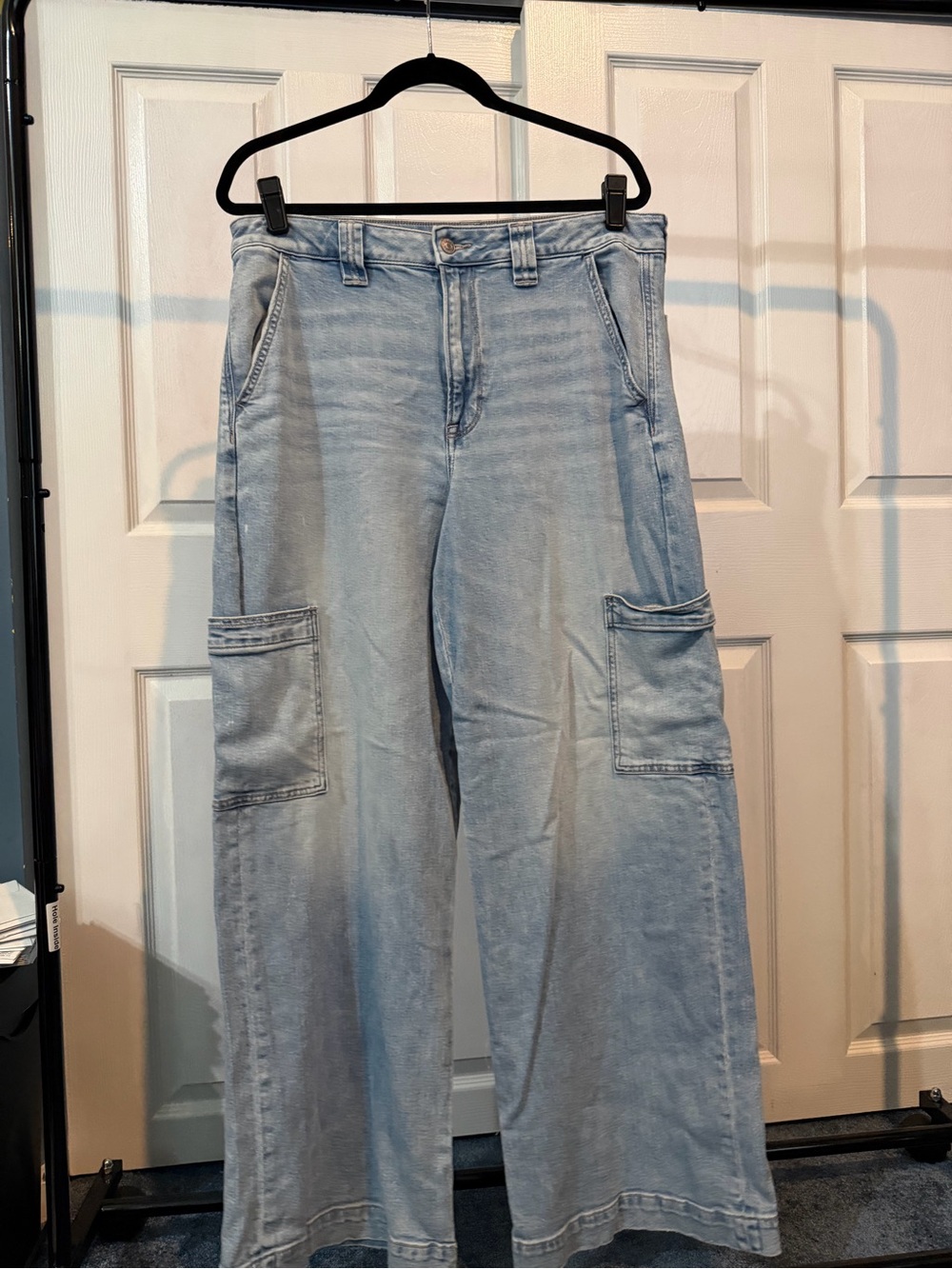 American Eagle Super High Rise baggy wide leg